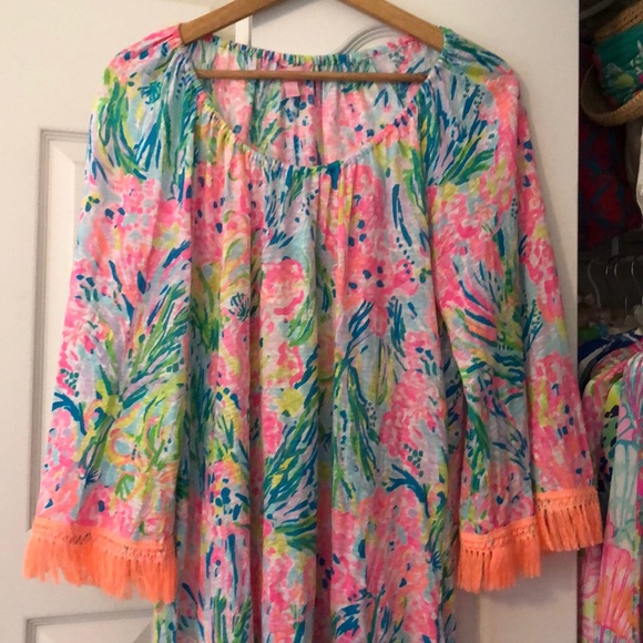 Lilly Pulitzer Dresses & Skirts - Lilly Pulitzer Linen Getaway Coverup